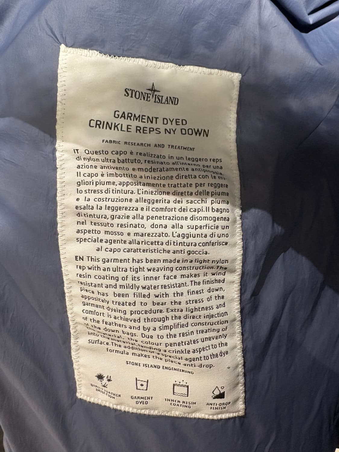 22FW 스톤아일랜드 크링클랩스 패딩 XXL 상품이미지5