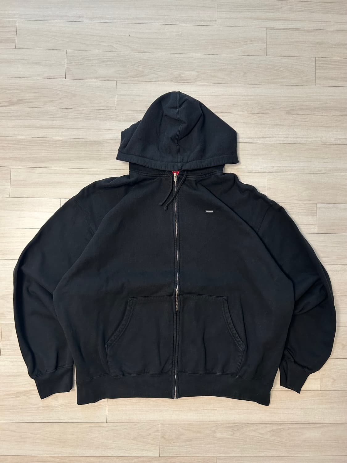 (2XL) 슈프림 오버다이드 스몰 박스로고 후드 집업-25fw 상품이미지2