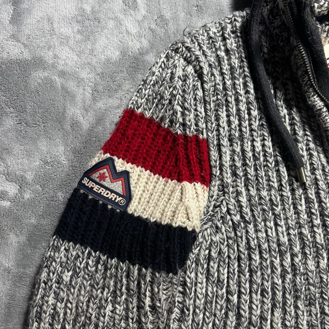 슈퍼드라이 헤비 니트집업 상품이미지4