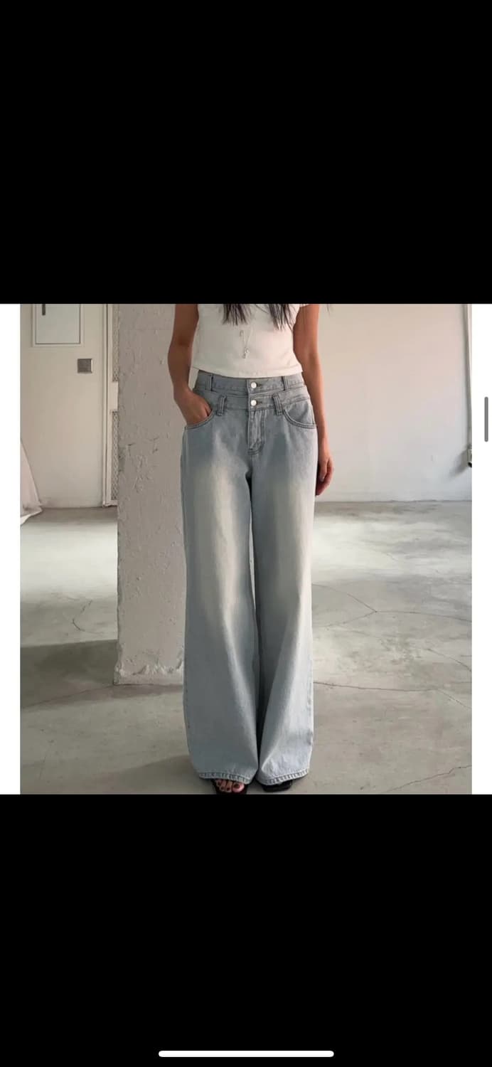 에크미 레이어드 오비와이드 데님 M 상품이미지1