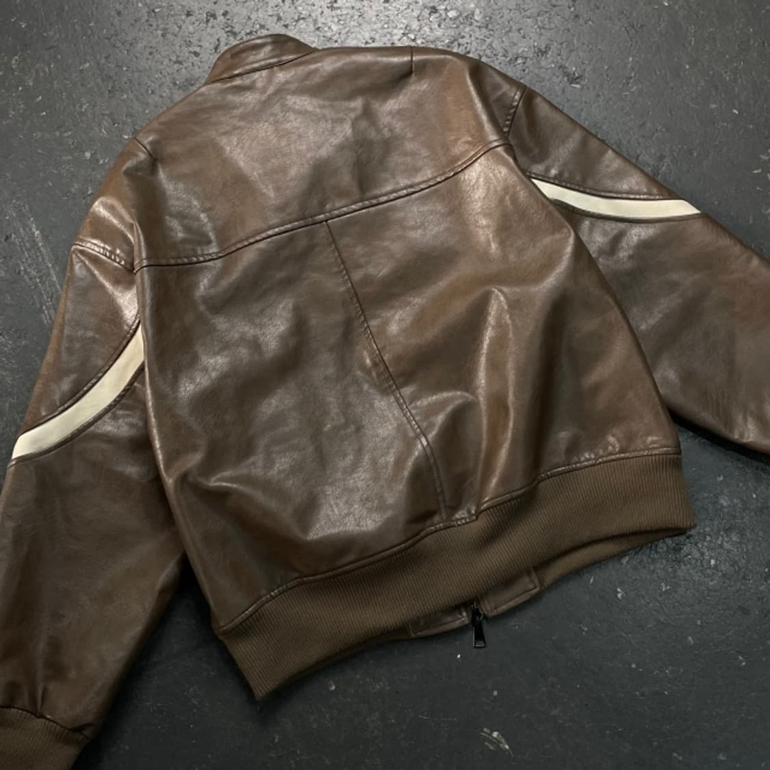 100 빈티지 레이싱 레더자켓 상품이미지5
