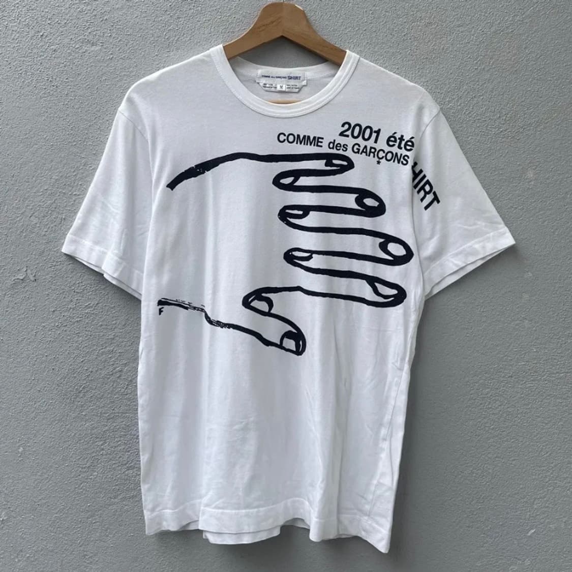 꼼데가르송 셔츠 2001 핸드사인 아카이브 반팔 티셔츠 M 상품이미지1