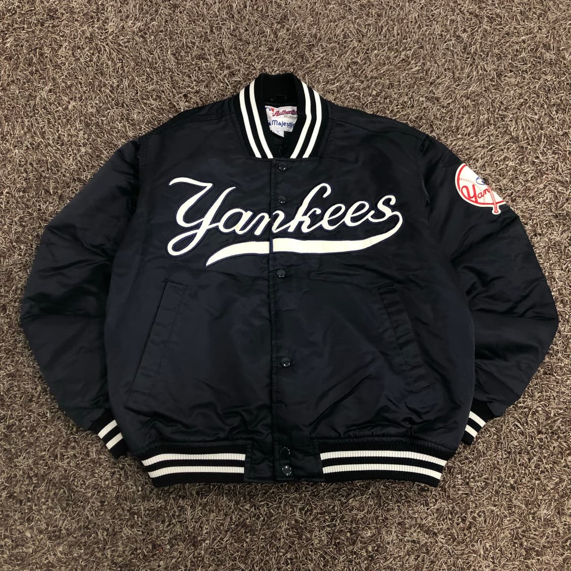 마제스틱 뉴욕양키스 올드스쿨 스타디움 바시티 자켓 상품이미지1
