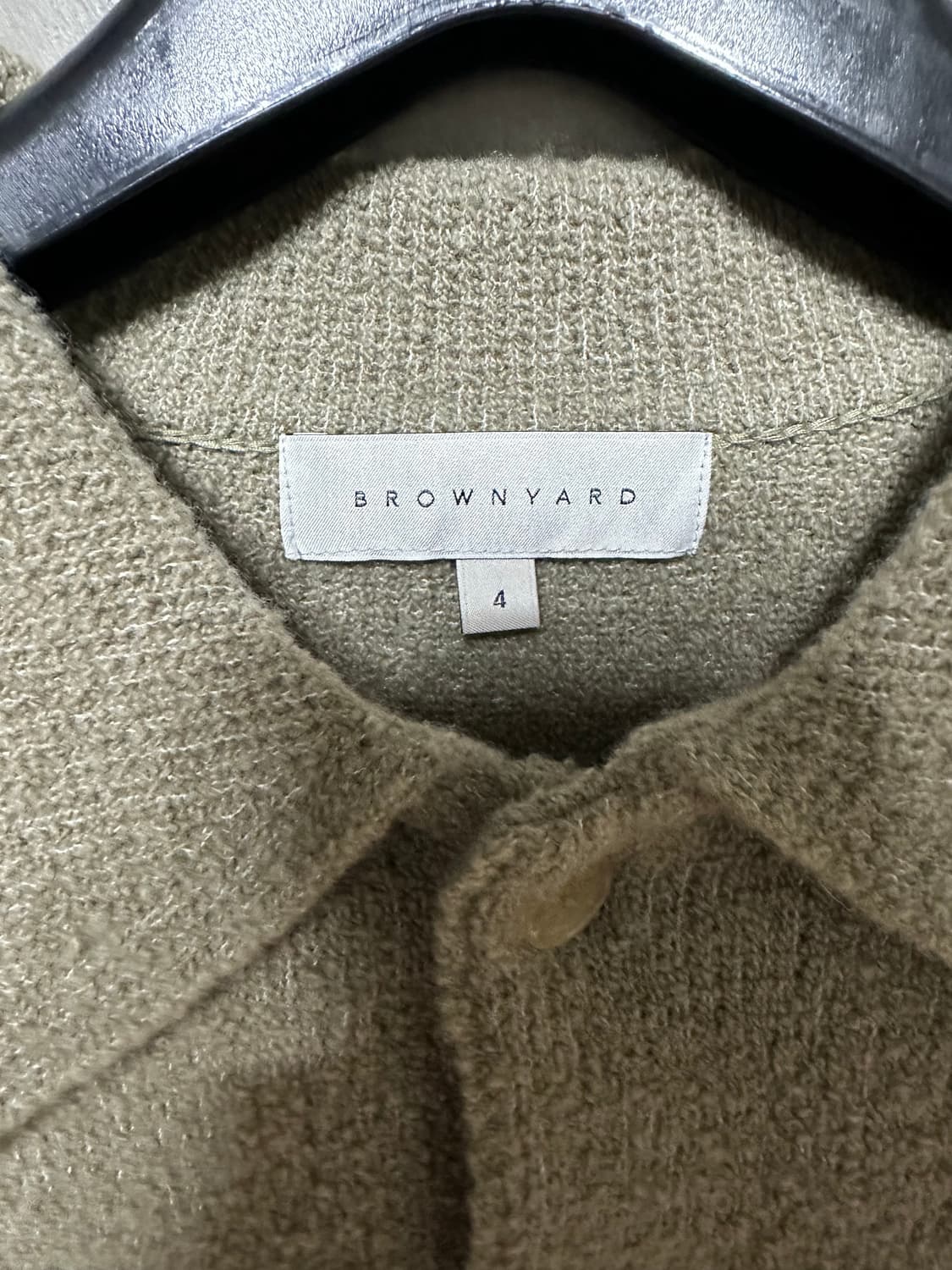 브라운야드 카라 가디건4 라이트 올리브 상품이미지3