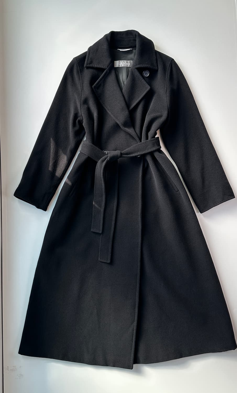 막스마라 블랙 울 롱코트 34 size 44-55 상품이미지1