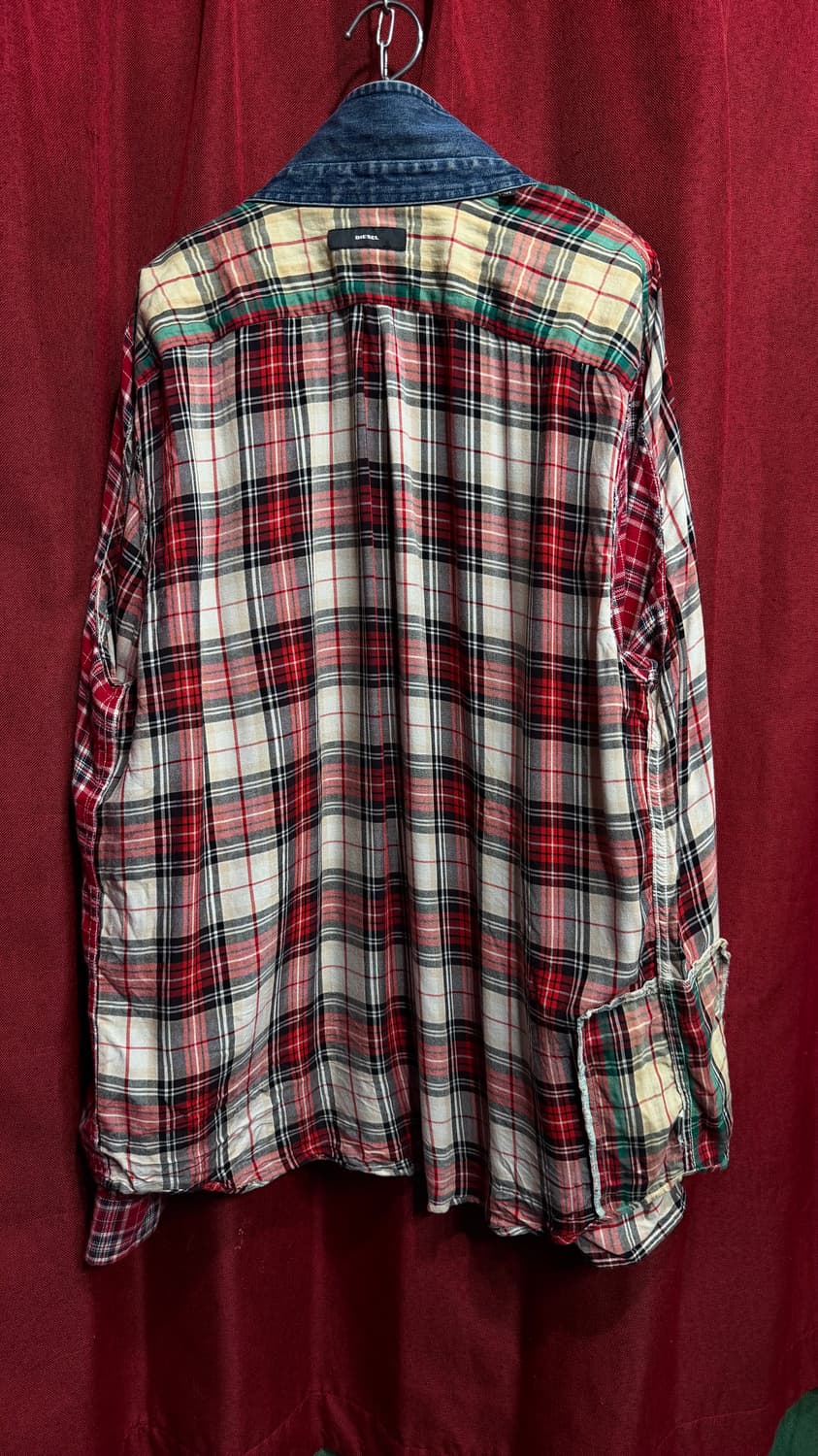 디젤 패치워크 셔츠남방 XL 상품이미지6