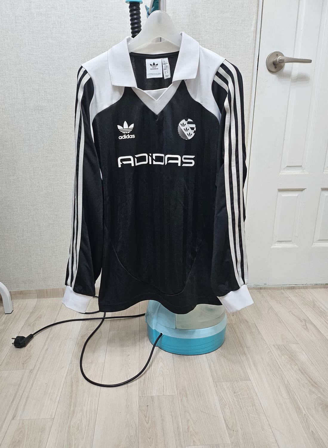 (95~100)M☆우주매물☆아디다스 아딜레니움[화이트블랙] 롱슬리브긴팔티 상품이미지1