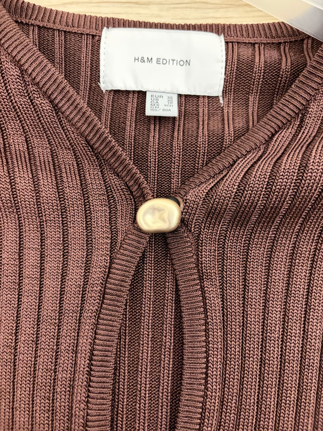 H&M EDITION 리브드 니트 브라운 상품이미지10