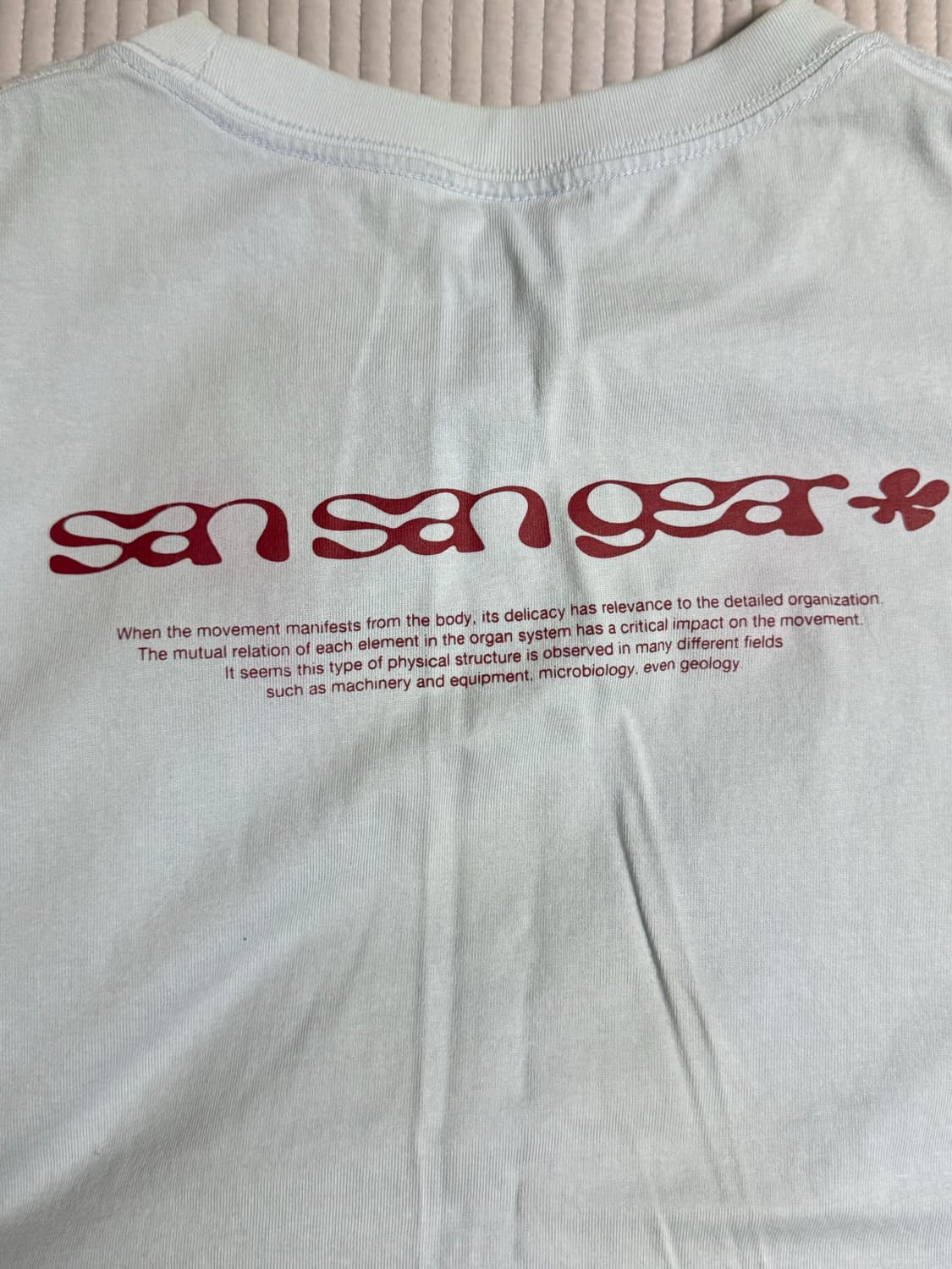 산산기어 스카이블루 반팔 티셔츠 2사이즈 상품이미지4