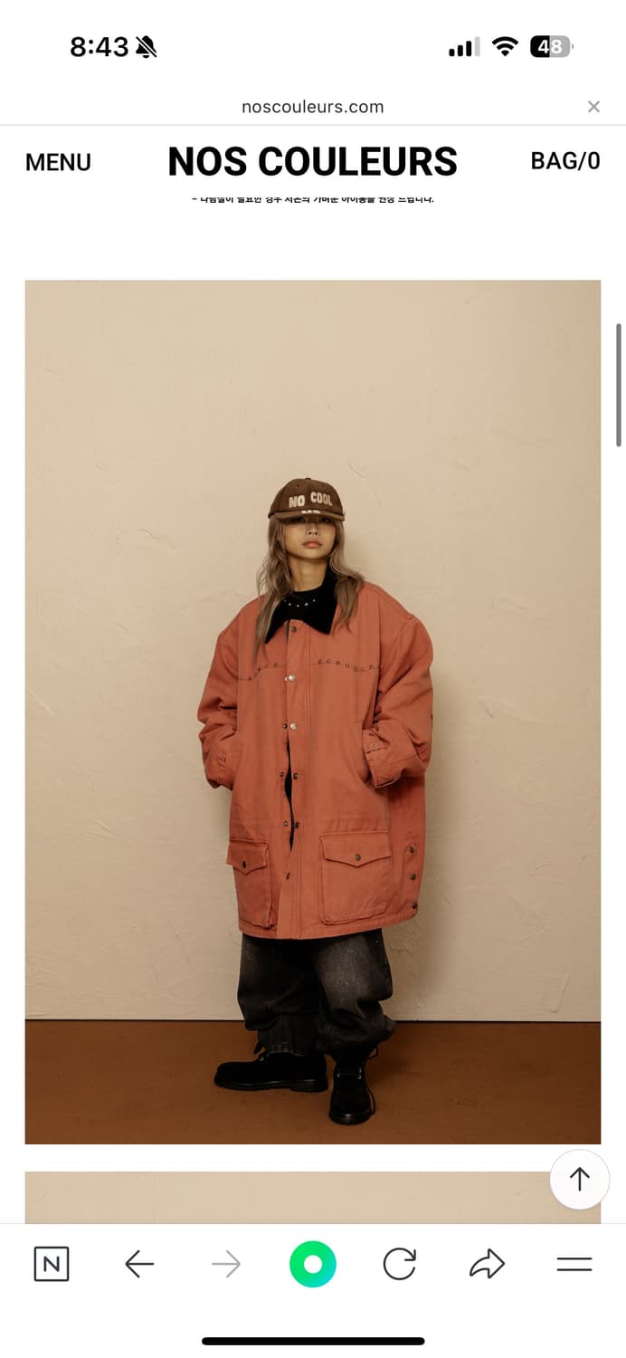 노큘러스 STUD WORK COAT PINK 상품이미지1