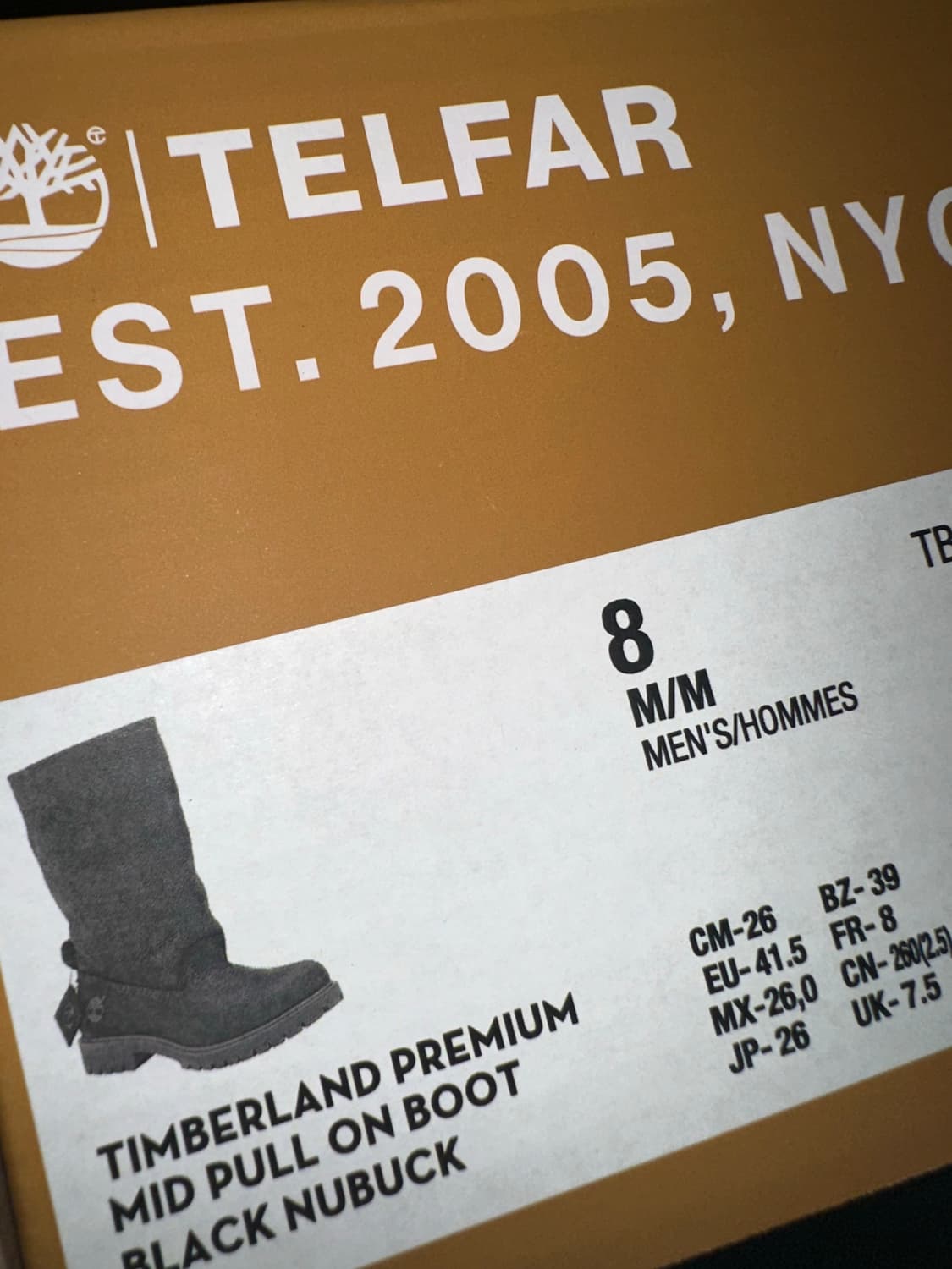 텔파 팀버랜드 미드 풀 온 부츠 us8 상품이미지3