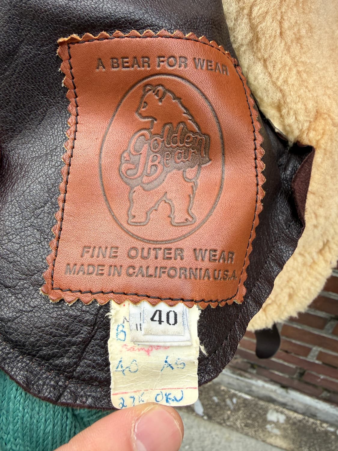 80s 골든베어 b-3 무스탕 40(XL) 상품이미지9