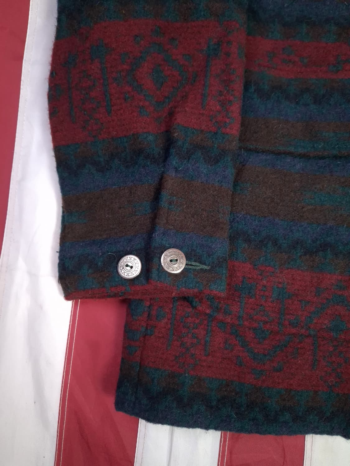 새제품 90's 오리지날 미국제조 울리치 나바호 울 블랭킷 코트 상품이미지2