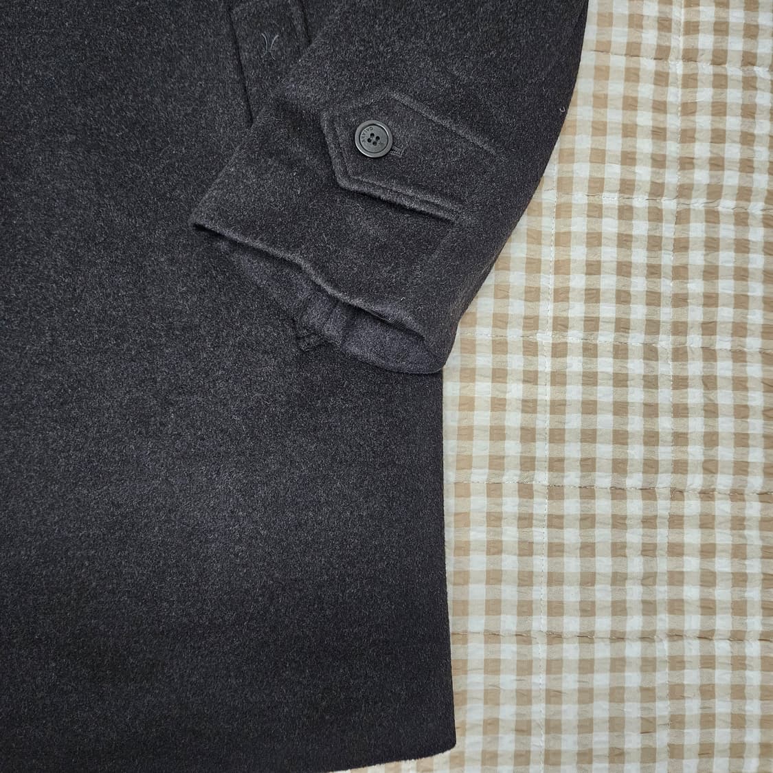 갤럭시 울 캐시미어 하프코트 남자100 상품이미지4