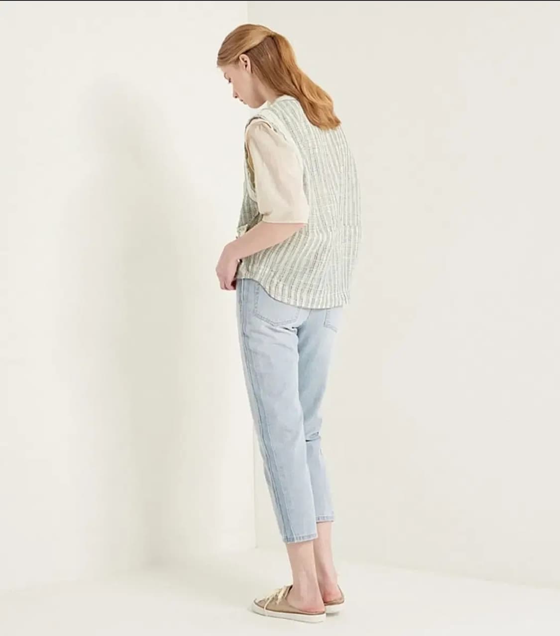 여성 82 SJSJ 브레이드 라인 베스트 조끼 상품이미지4