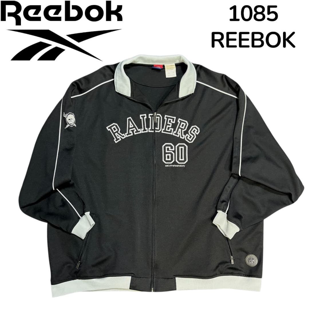 리복 레이더스 60주년 한정판 오버핏 트랙탑 빅로고 져지 2XL 상품이미지2