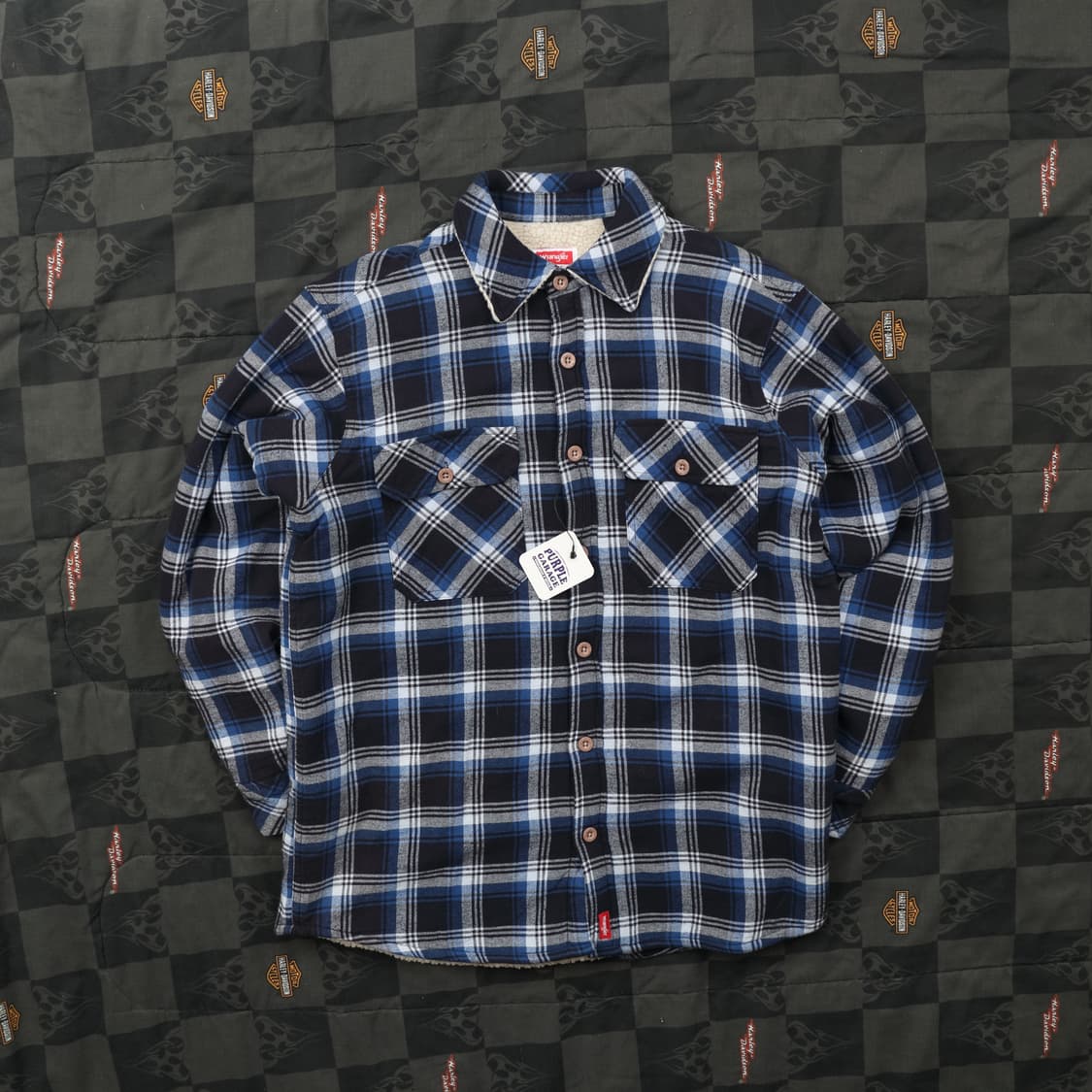 랭글러 플란넬 누빔 자켓 우먼스 L B115 상품이미지1