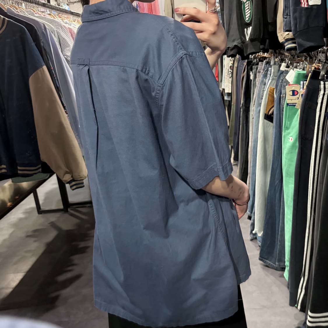 [IM] Carhartt 칼하트 투포켓 반팔 셔츠 블루 상품이미지5
