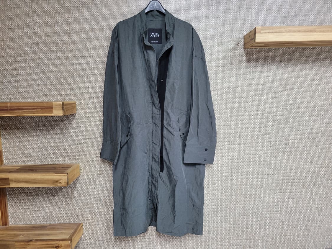 L사이즈 ZARA 린넨 롱 자켓 상품이미지1