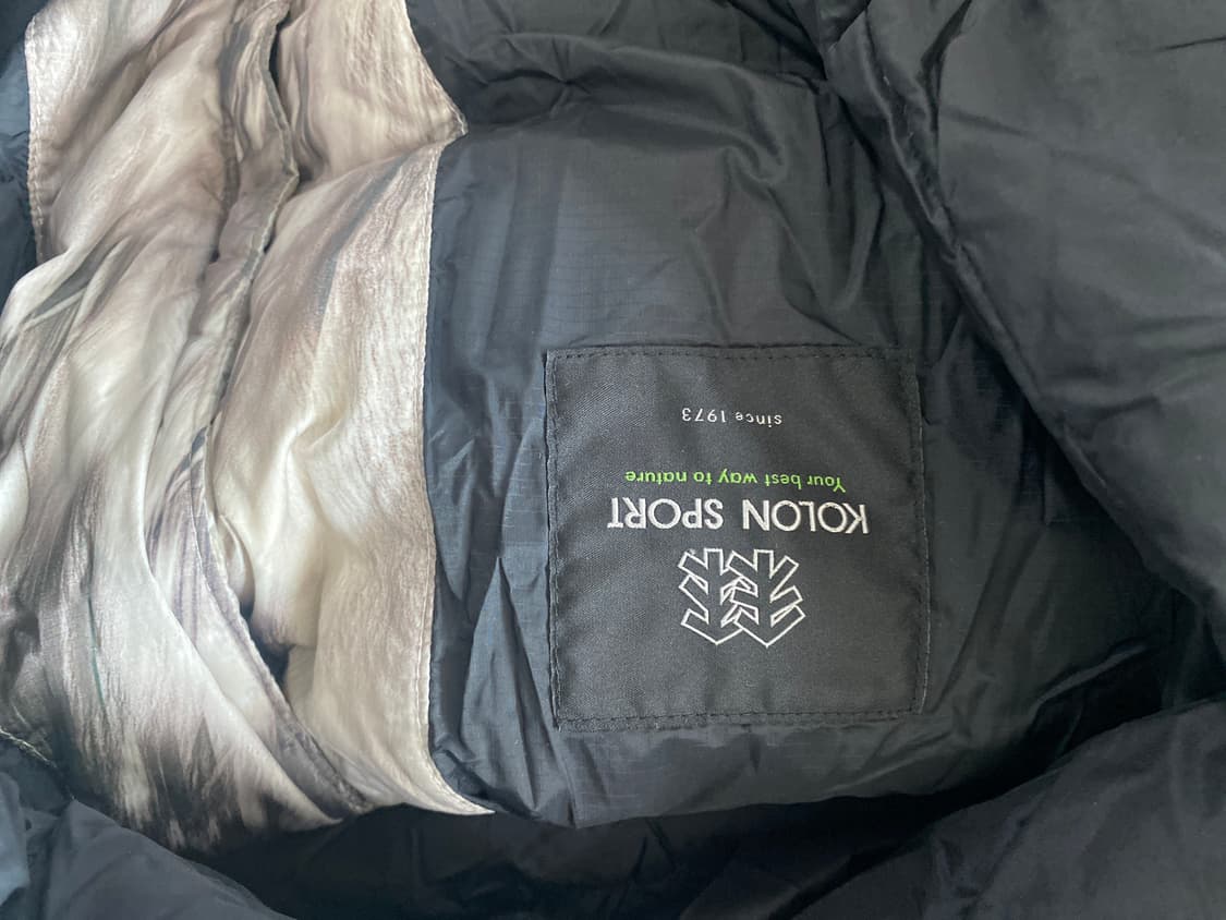 코오롱 덕다운 롱패딩 90 상품이미지6