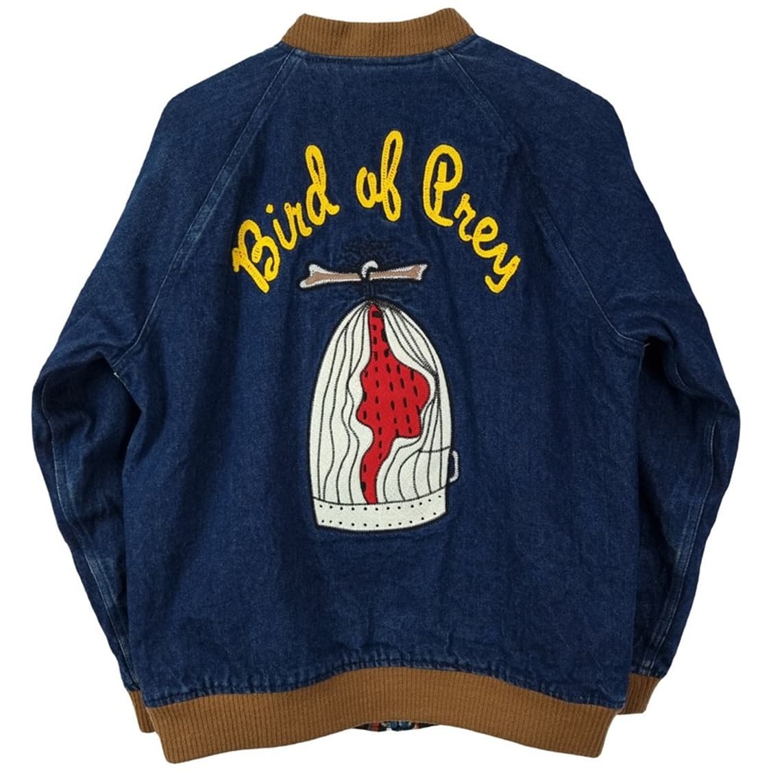 [일본빈티지] 에스닉 자수 나바호 패턴 리버시블 데님 블루종 M17759 상품이미지3