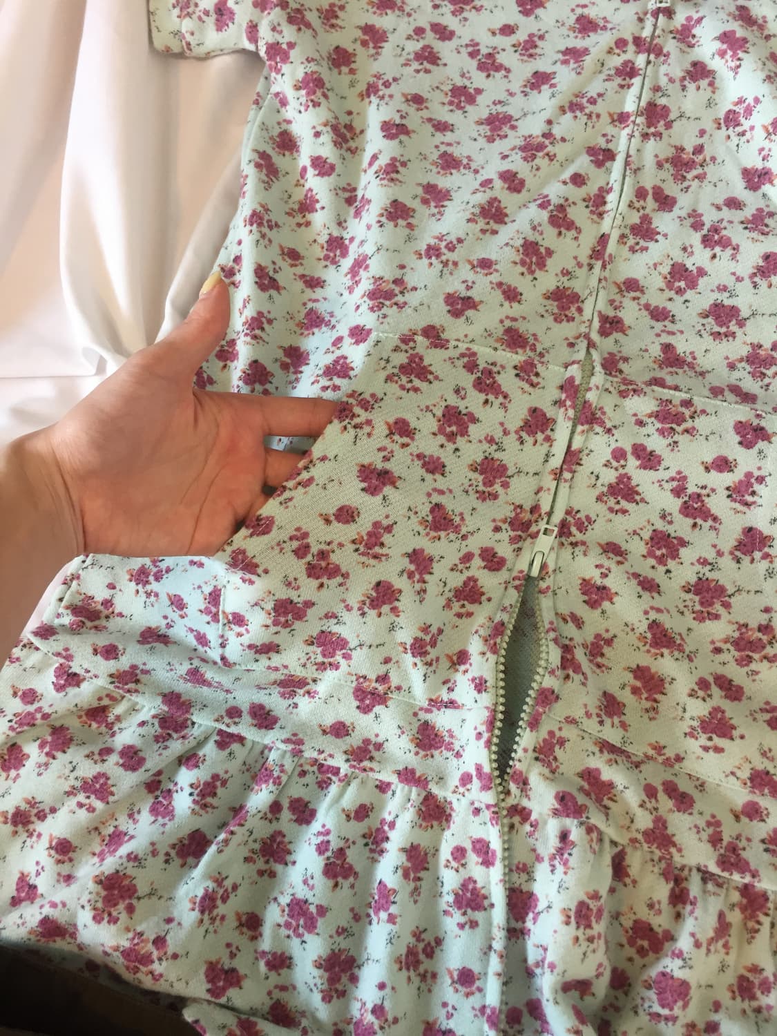 꽃 반팔후드 원피스 상품이미지6