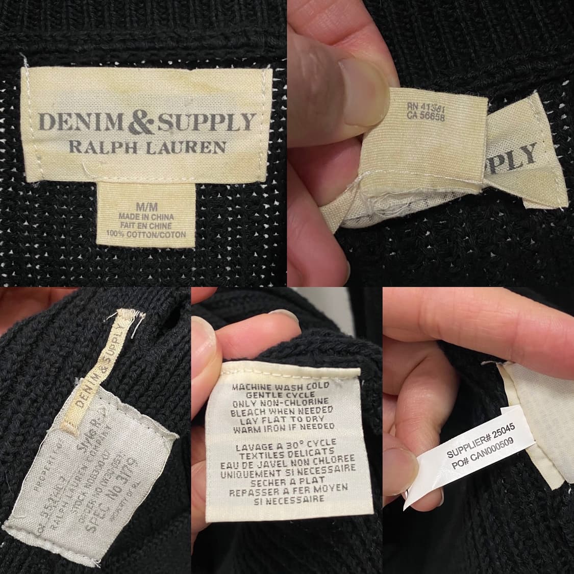 데님앤서플라이 랄프로렌 숄카라 견장 포켓 가디건 상품이미지7