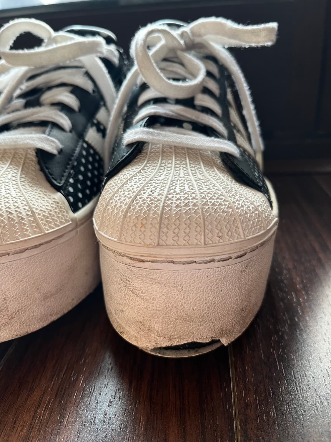 가격내림 없음) 아디다스 도트 슈퍼스타 플랫폼업 상품이미지7