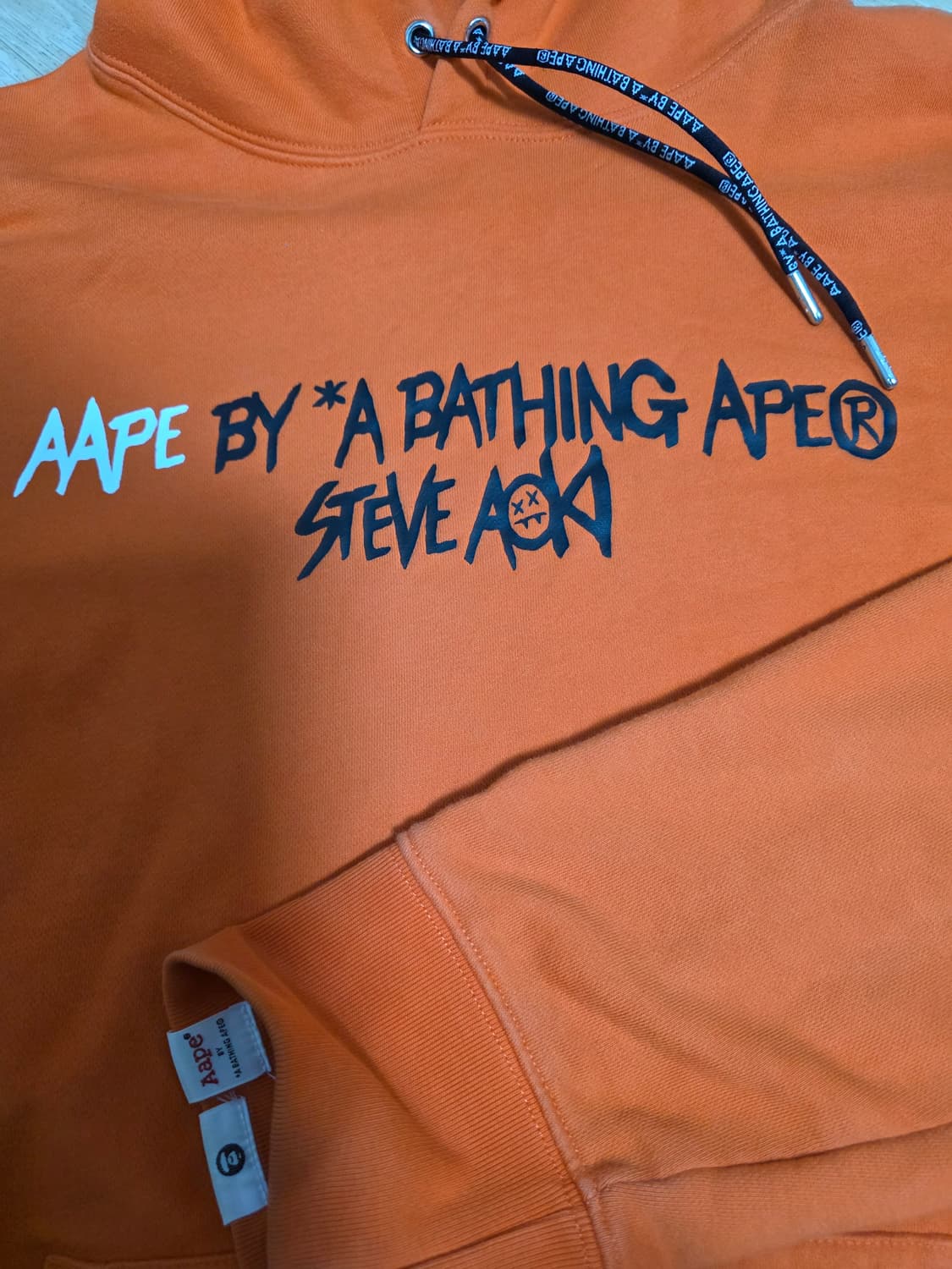 Aape 에이프 X 스티브 아오키 후드티 2XL 상품이미지6