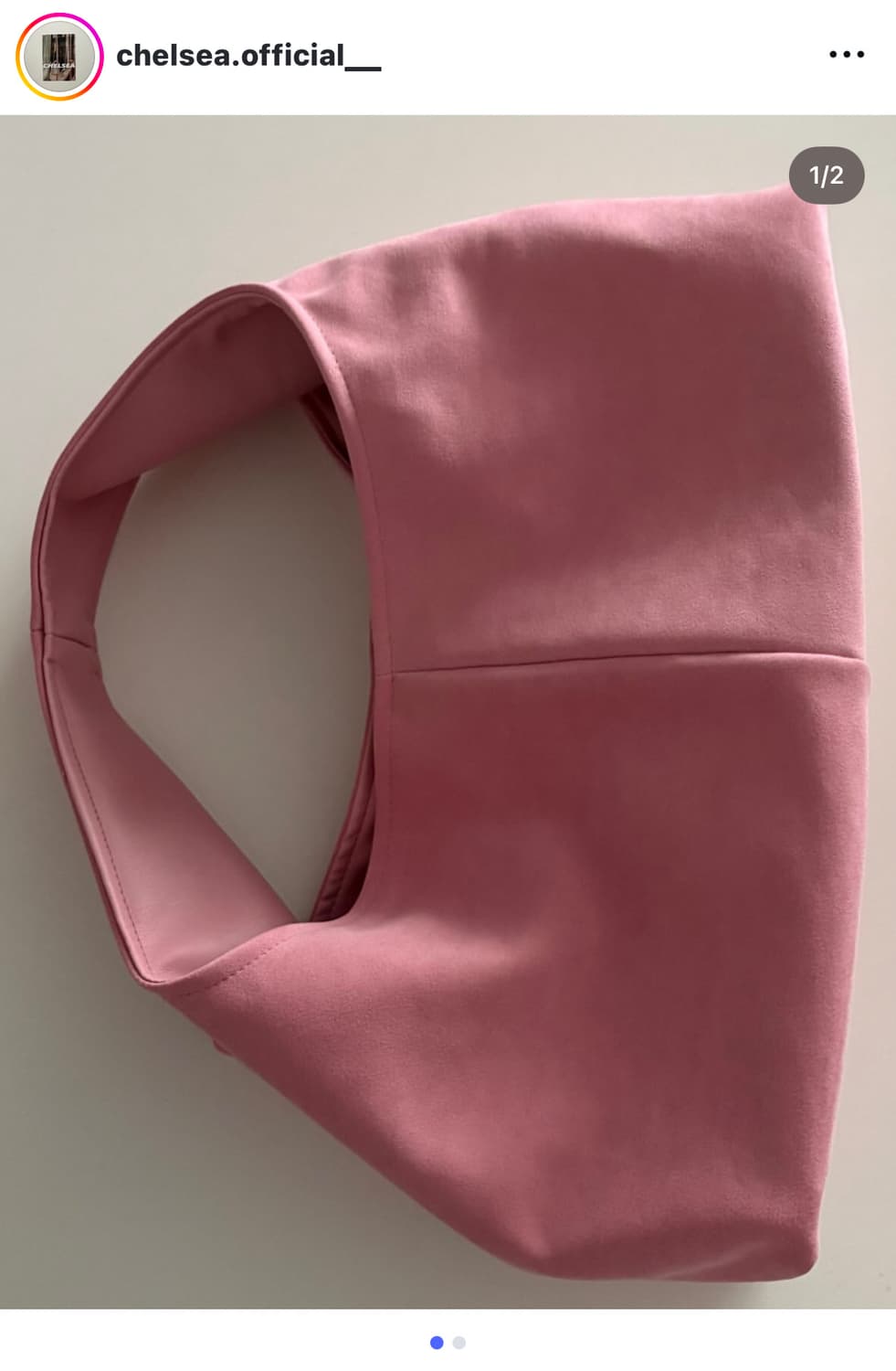 chelsea 스웨이드 토트백 핑크 상품이미지4