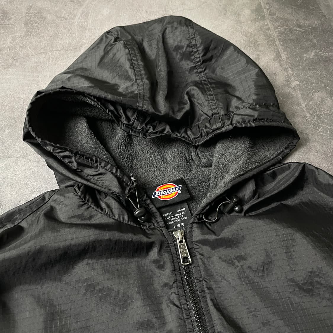 DICKIES 디키즈 블랙 플란넬 후드 윈드브레이커 A00794 상품이미지2