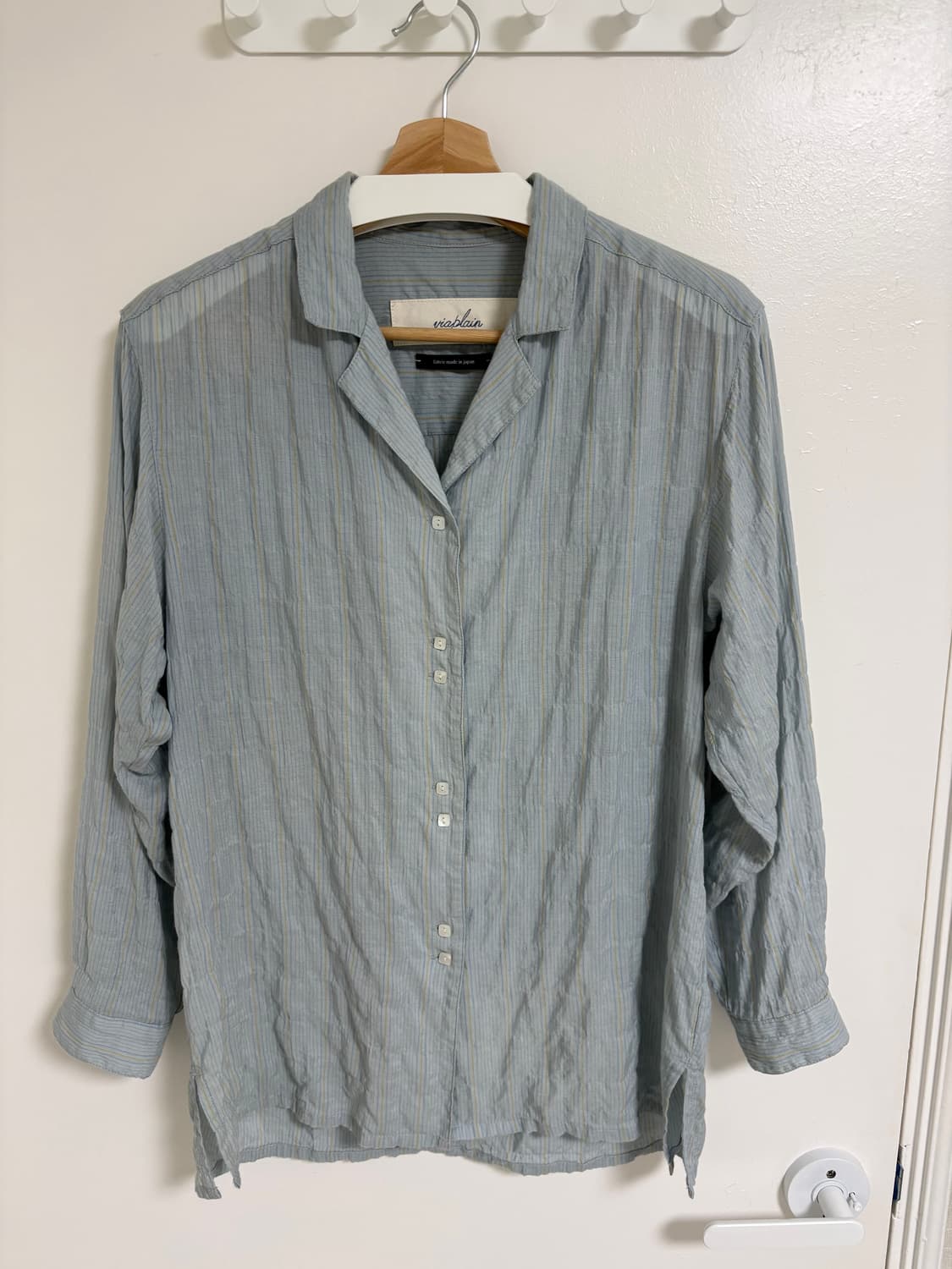 비아플레인 via martha stripe shirt 상품이미지6