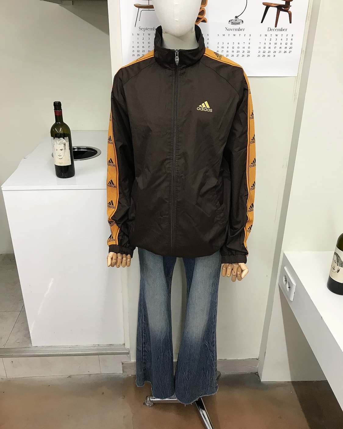 아디다스 코코아 브라운 트랙 자켓 셋업 세트 상품이미지7