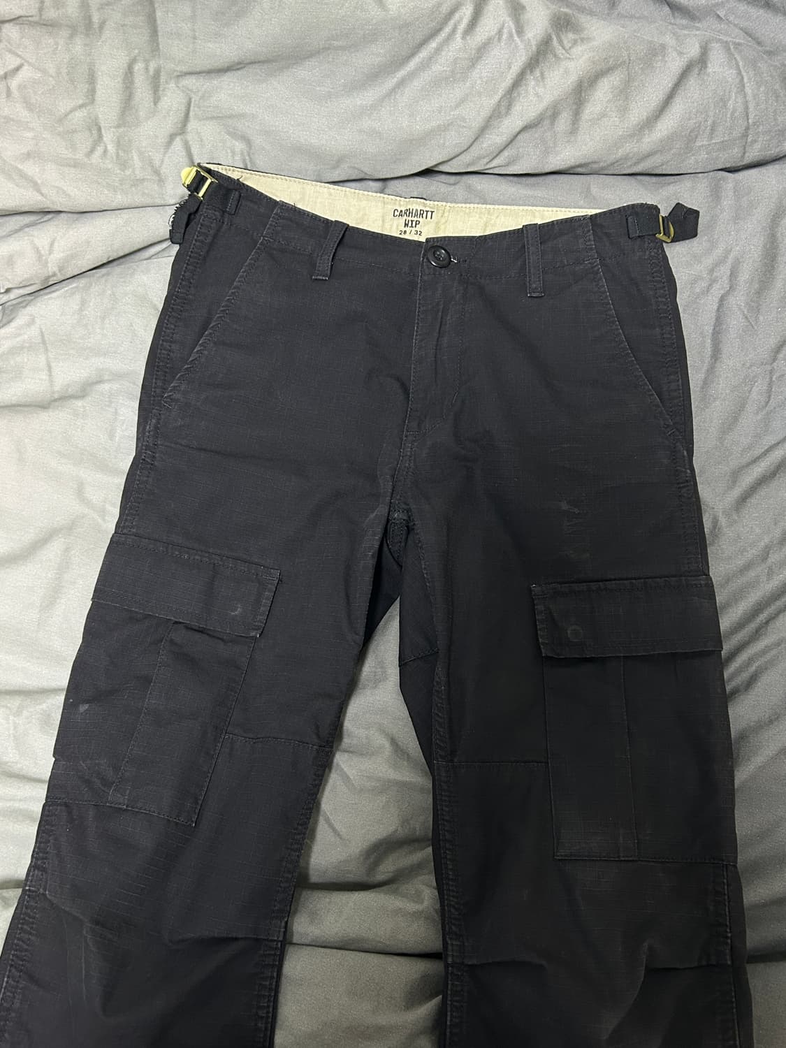 칼하트 WIP 블랙 카고팬츠 상품이미지1