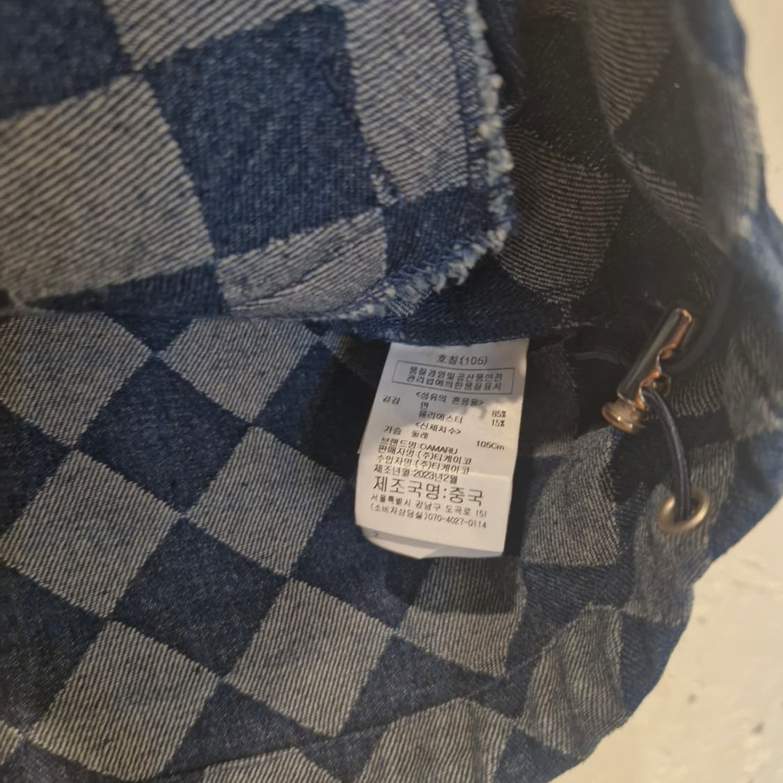 OAMARU 다이아패턴 반팔 데님 자켓 105 새상품 상품이미지5