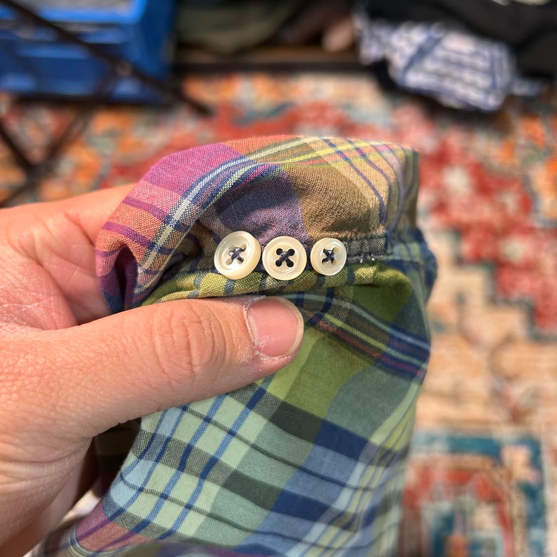 [L] 폴로 랄프로렌 어센틱 블리딩 마드라스 셔츠  상품이미지6