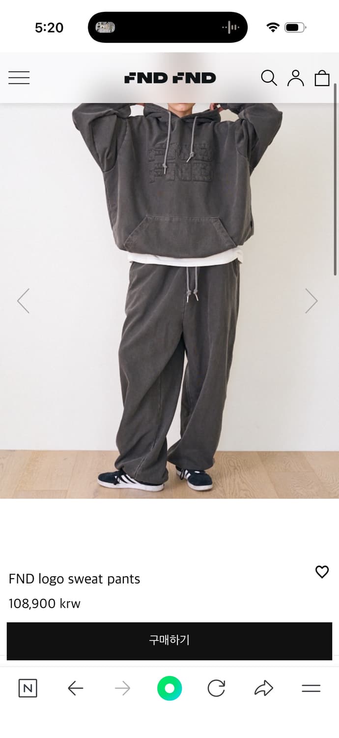 Fndfnd logo sweat shirt pants 상품이미지6