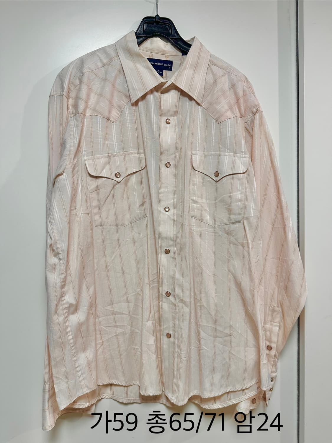 웨스턴 새틴 핑크 셔츠 상품이미지1