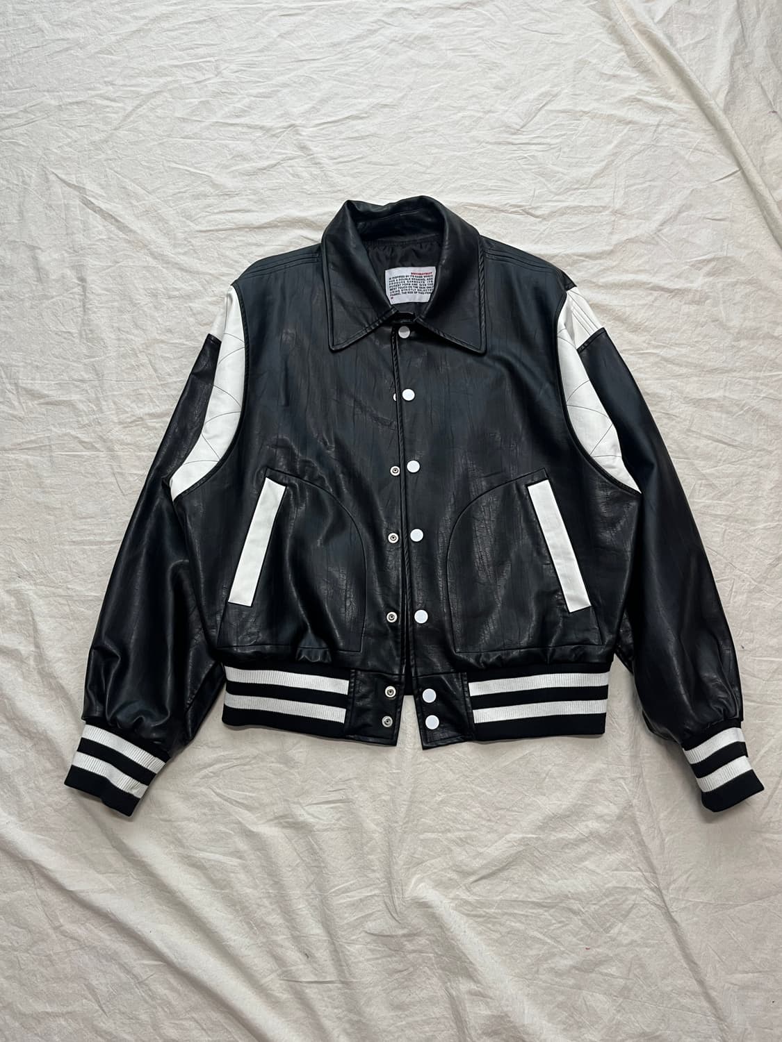 벌스데이수트 에코 레더 스타디움 자켓 상품이미지1