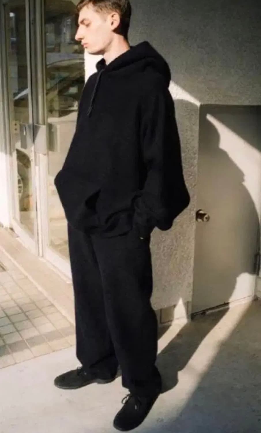 23AW 코모리 울펠트 스웻셋업 3사이즈 다크네이비 상품이미지1