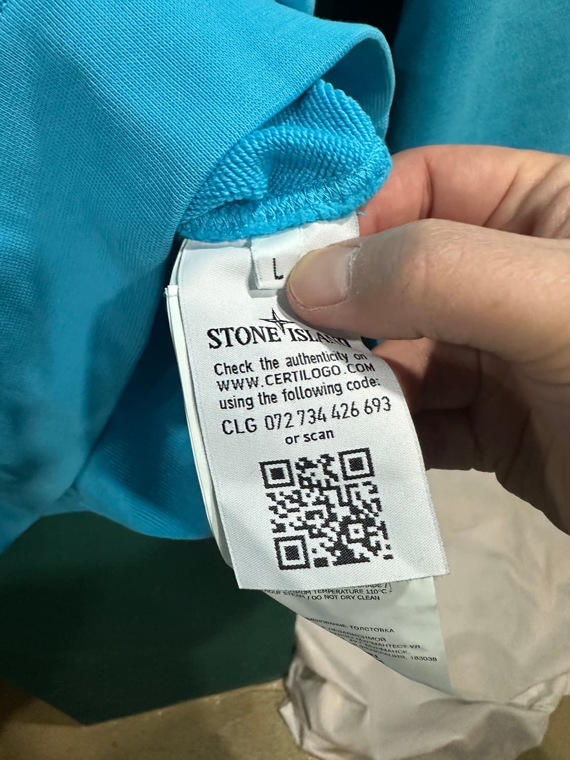 스톤아일랜드 맨투맨 블루 L 상품이미지3