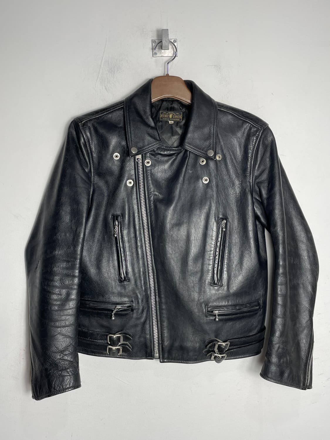 FAST LANE 패스트 레인 블랙 가죽 라이더 자켓 상품이미지1