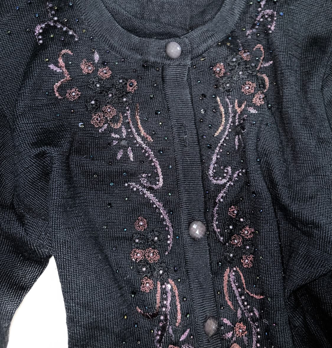 블랙 오리엔탈 페어리 자수 가디건 공겜여주 라떼갸루 히메갸루 오네갸루 상품이미지2