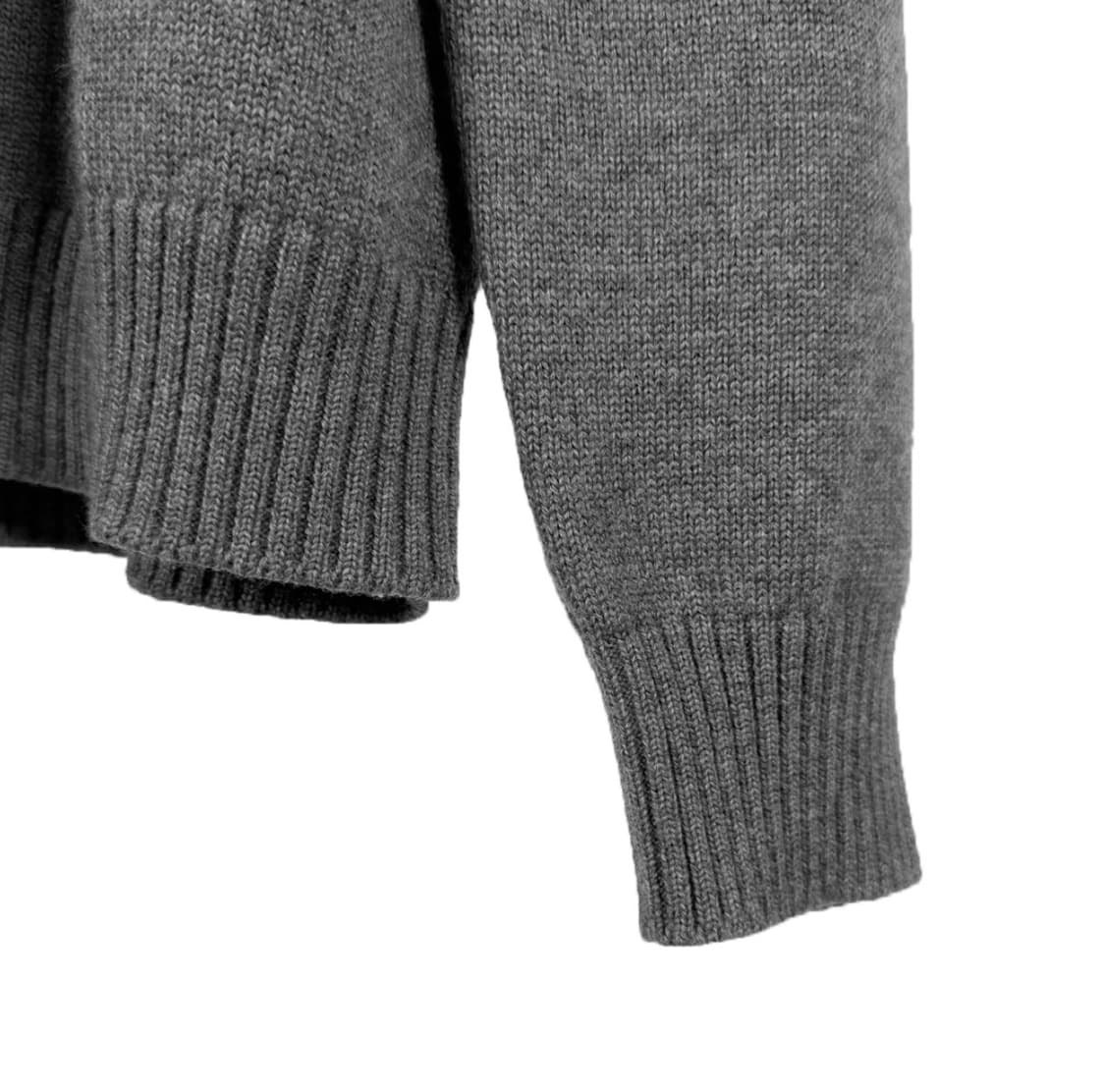 [52] 베르사체 남성 밀라노 스티치 자수 로고 울 니트 스웨터 그레이 상품이미지7