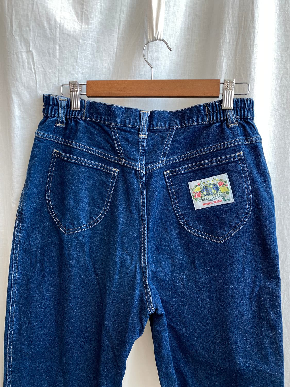 빈티지 자수 데님밴딩팬츠(29-31) 상품이미지7