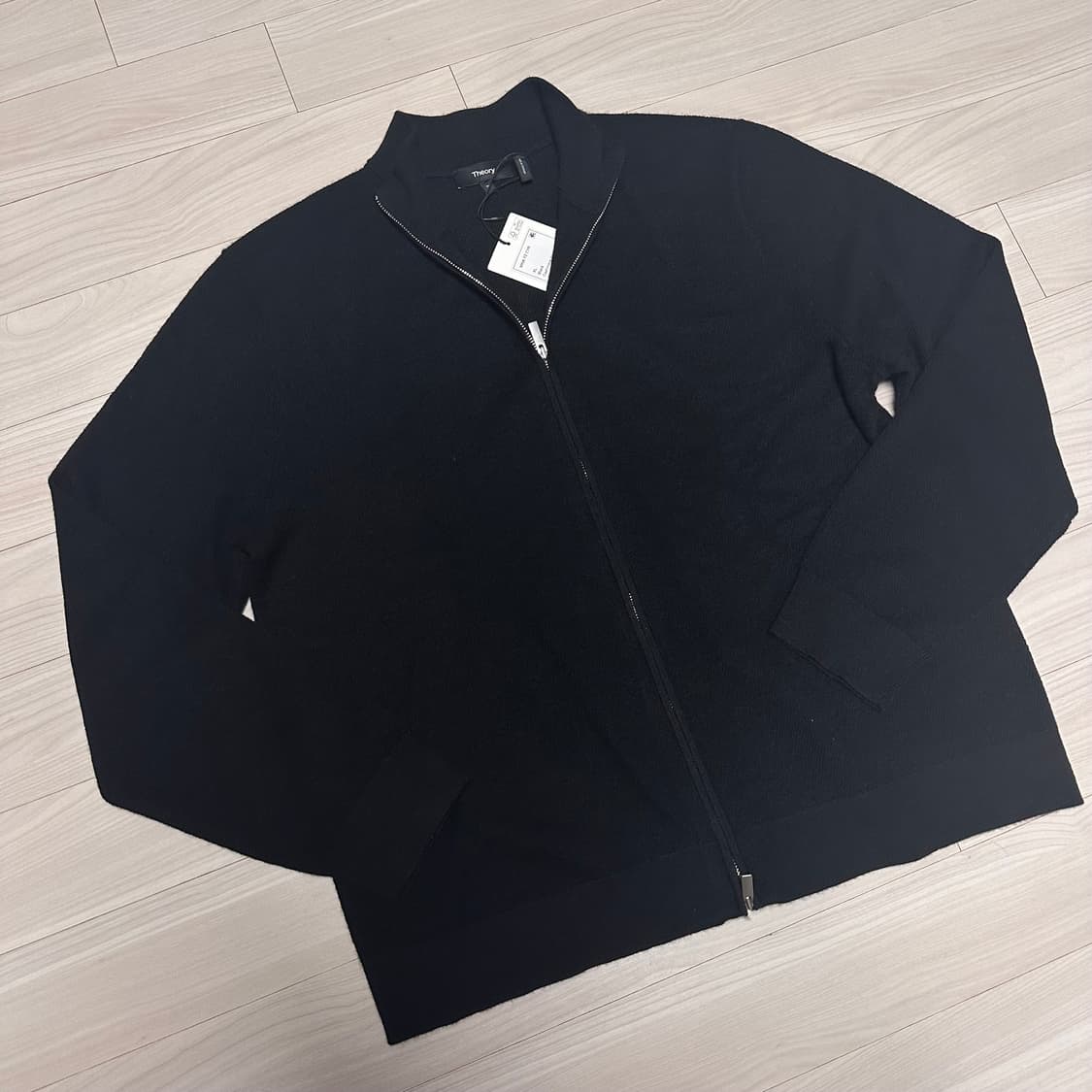 [새상품] 띠어리 캐시미어 니트 집업 가디건 블랙 XL사이즈 상품이미지6