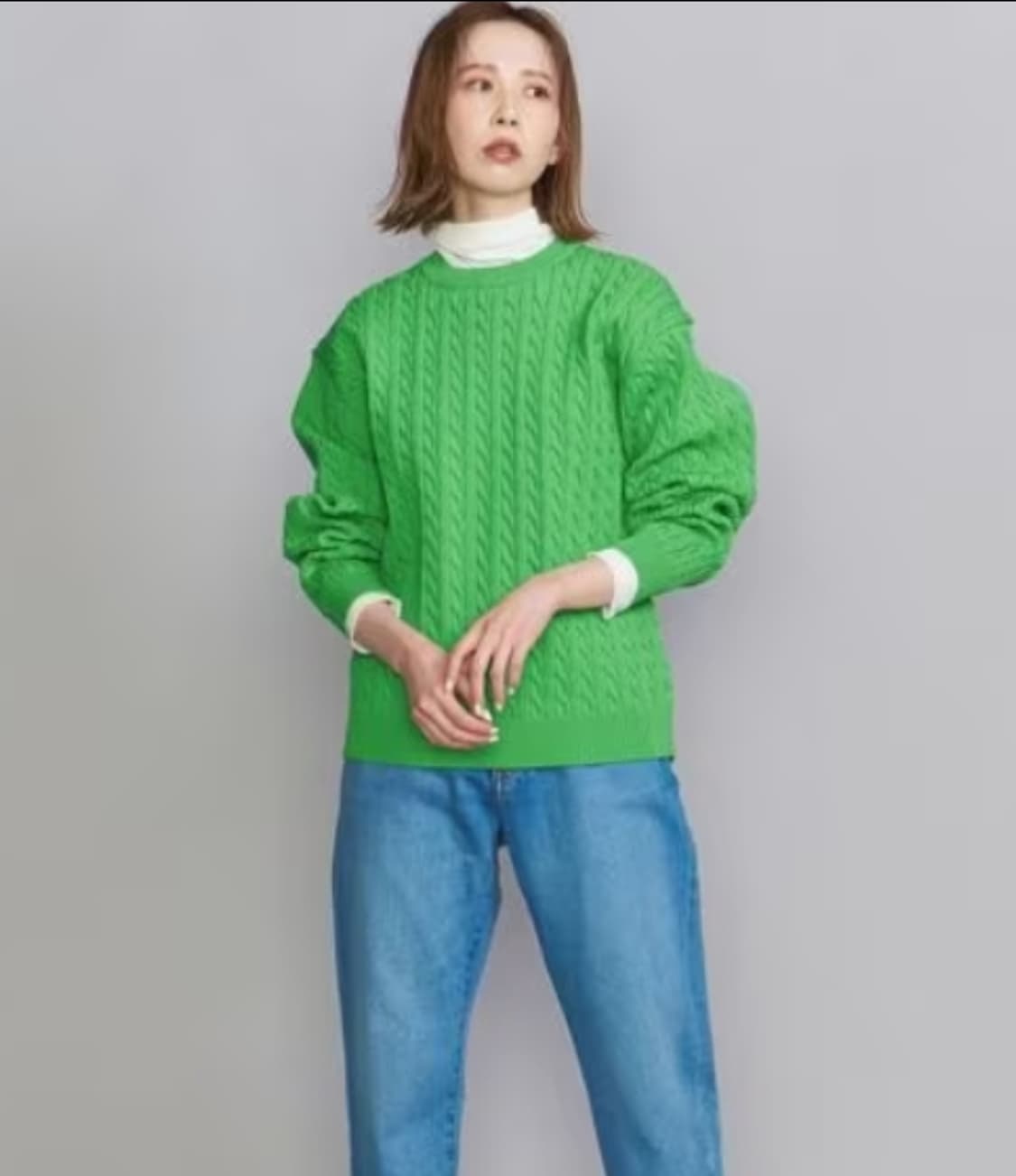 뷰티앤유즈 케이블 니트 상품이미지1