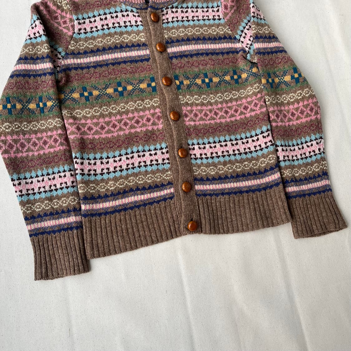 빔즈 보이 페어아일 니트 후드 자켓 상품이미지3