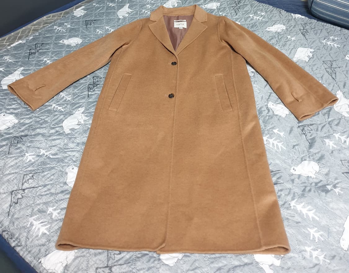 TATE 핸드메이드 울 롱코트 카멜 (S) 상품이미지1