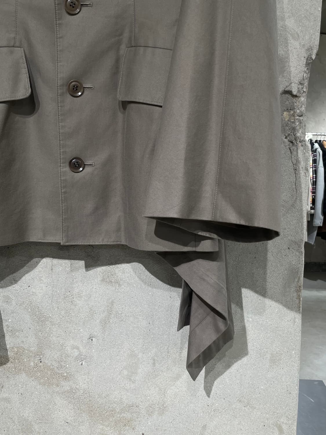 와이즈 카키 플랩 포켓 인시전 코튼 자켓 상품이미지5